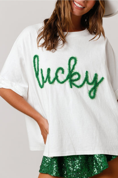 Chic Sequined Lucky Top for Women