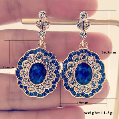 Enchanting Sapphire Flower Earrings for Elegance