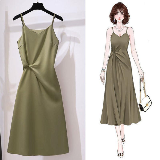 Chic Asymmetrical Midi Dress for Women