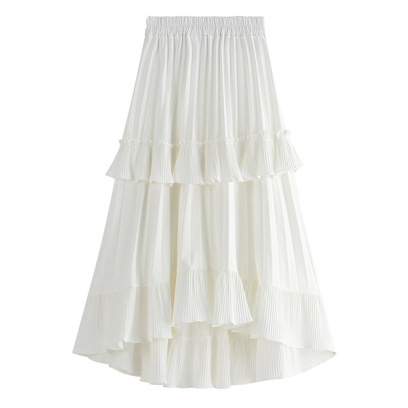 Chic & Flowy Summer A-Line Ruffled Cake Skirt