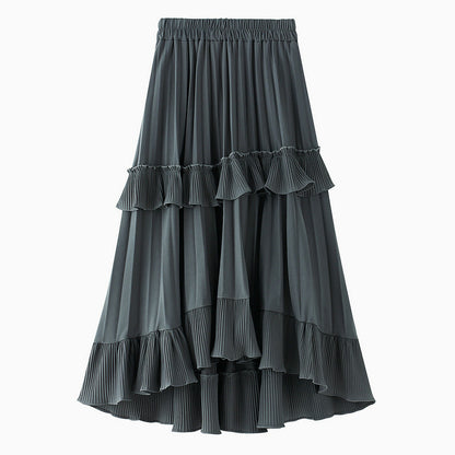 Chic & Flowy Summer A-Line Ruffled Cake Skirt