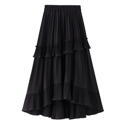 Chic & Flowy Summer A-Line Ruffled Cake Skirt