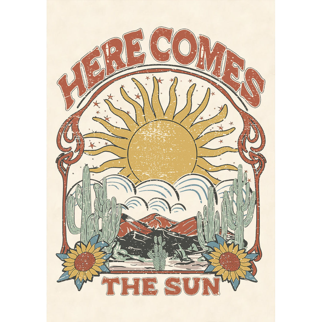 Here Comes The Sun Printed T-shirt