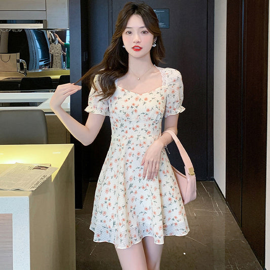 Charming Floral A-Line Dress