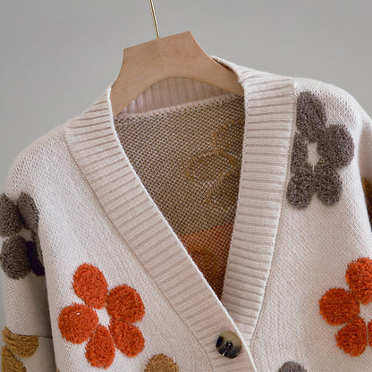 New Ladies Knitted Sweater Cardigan Jacket