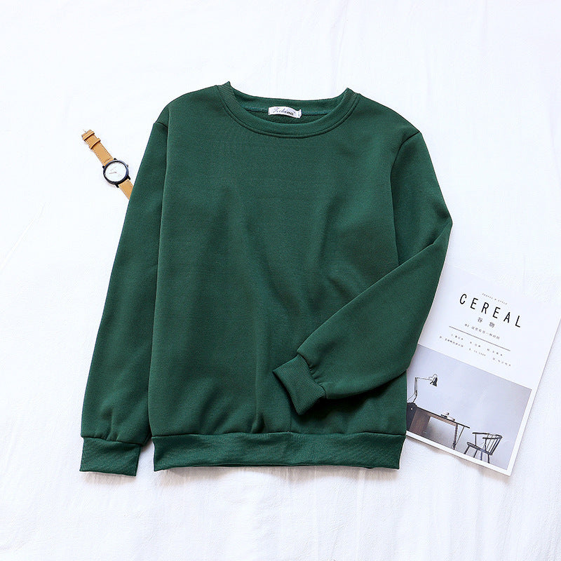 New Women Pullover Solid Color Sweater