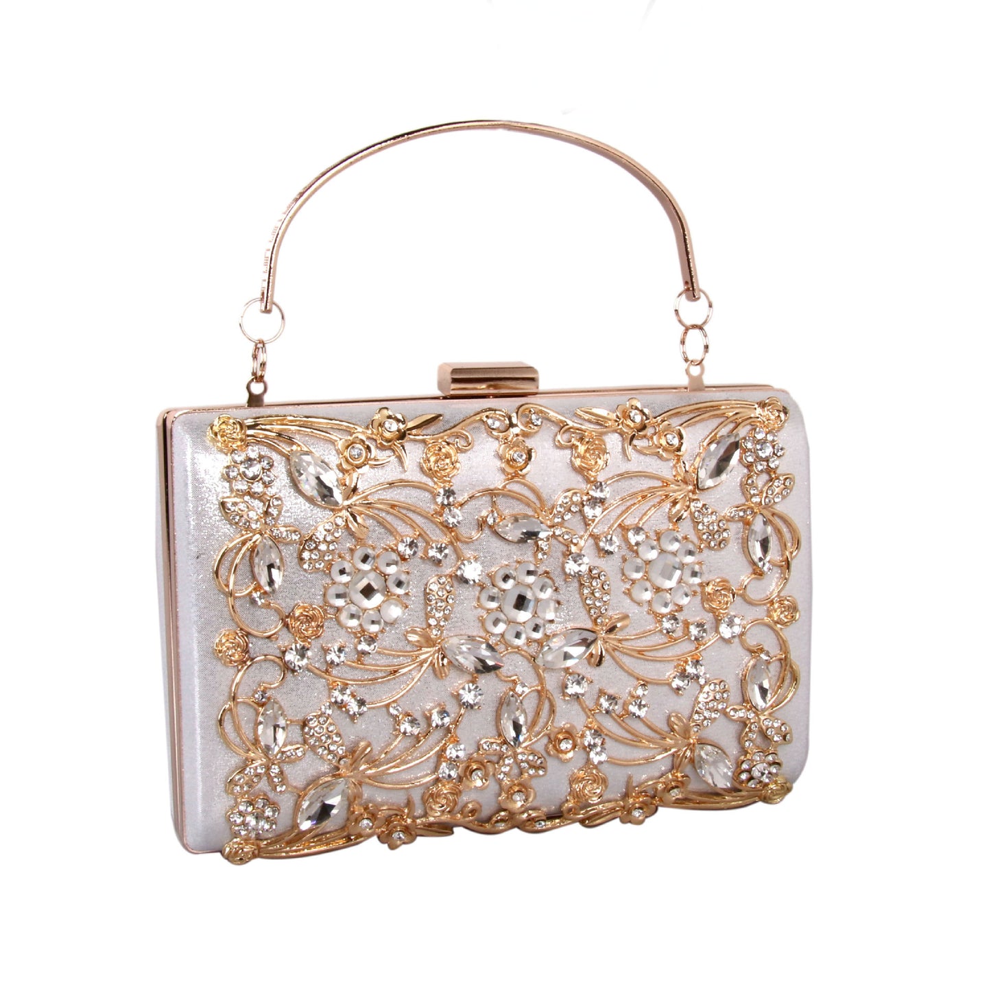 Metal rhinestone dinner bag