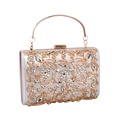 Metal rhinestone dinner bag