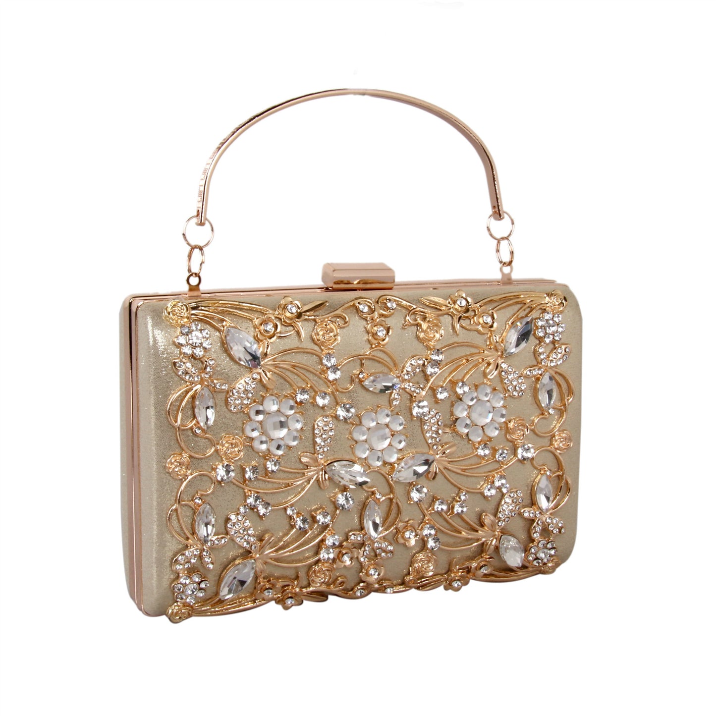 Metal rhinestone dinner bag