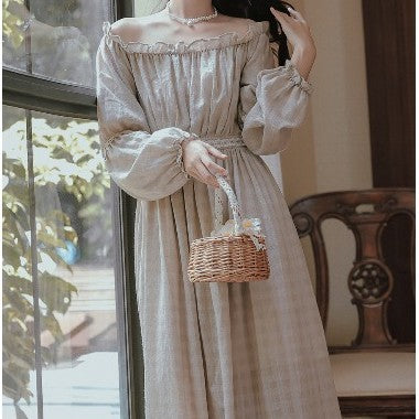 European Medieval Retro Pastoral Dress