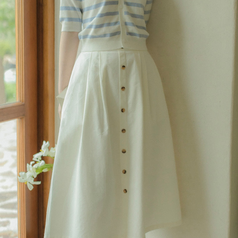 Women's French Vintage White Dress