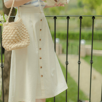 Women's French Vintage White Dress