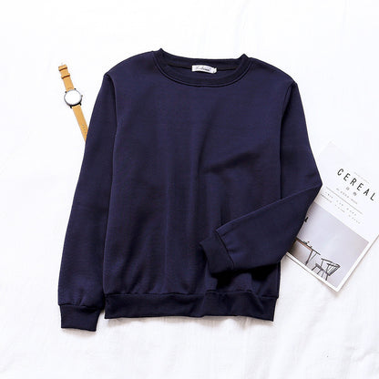 New Women Pullover Solid Color Sweater