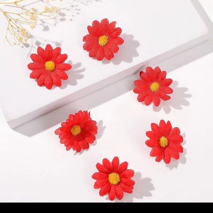 Charming Sunflower Hair Clip Set for Women