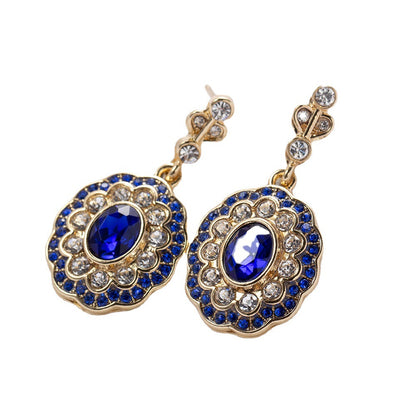 Enchanting Sapphire Flower Earrings for Elegance