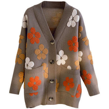 New Ladies Knitted Sweater Cardigan Jacket