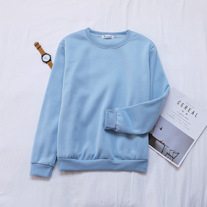 New Women Pullover Solid Color Sweater