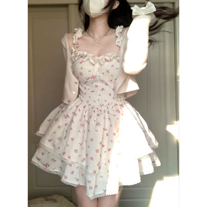 Fashion Floral Strap Dress Women