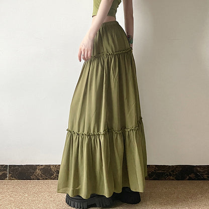 Women's Summer Mori Style Simple Chiffon Long Dress