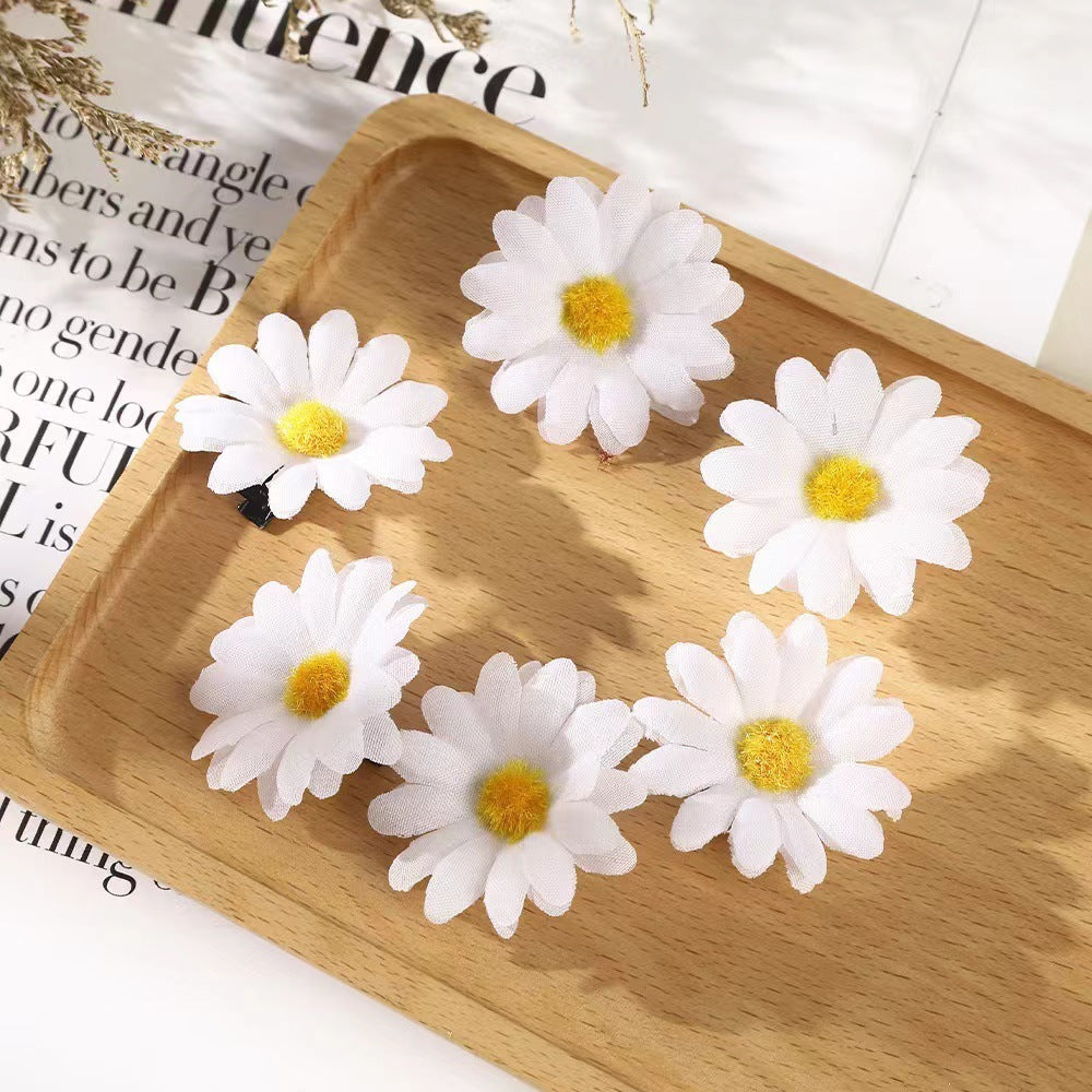 Charming Sunflower Hair Clip Set for Women